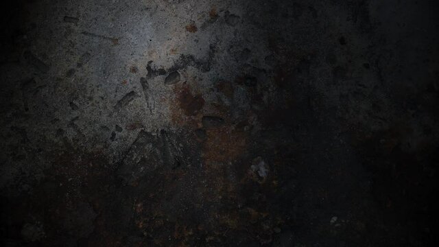 Dark fog of concrete walls, Cracked Dark Wall and floating smoke For Background
