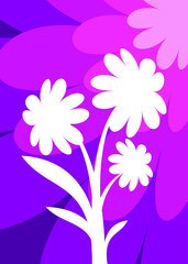 Fototapeta na wymiar beautifull flat flower background vector