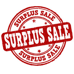 Surplus sale grunge rubber stamp