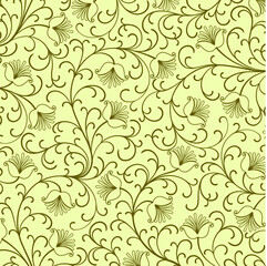 vector vintage floral design elements on gradient background