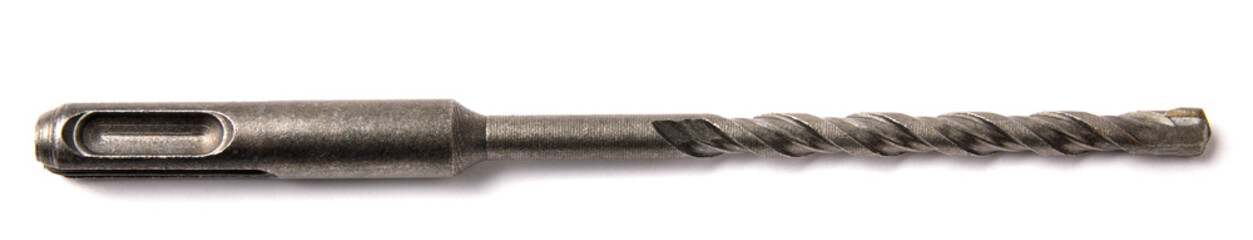 Drill for perforator is isolated on white background.