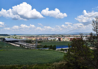 Panorámica de la ciudad de Burgos, España.