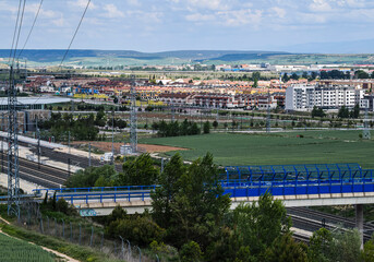 Panorámica de la ciudad de Burgos, España.