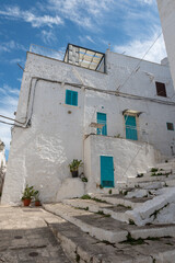 Fototapeta na wymiar Ostuni Puglia streets buildings