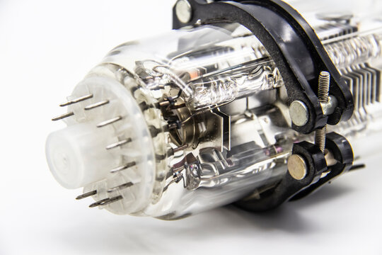 A part of oscilloscope tube is intended for registration of electrical processes of visual observations in various radio electronic devices for special purposes. A cathode ray tube