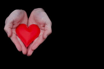 Fototapeta premium heart in hands