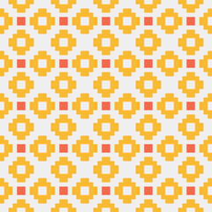 Fototapeta premium Abstract Cross Pattern generative computational art illustration