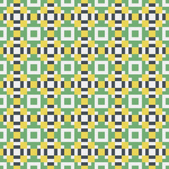 Abstract Cross Pattern generative computational art illustration