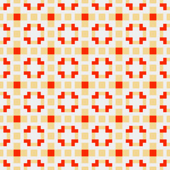 Abstract Cross Pattern generative computational art illustration