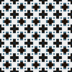 Abstract Cross Pattern generative computational art illustration