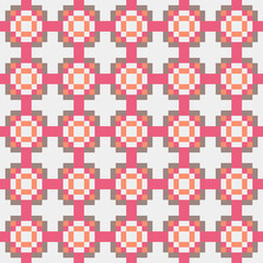 Abstract Cross Pattern generative computational art illustration