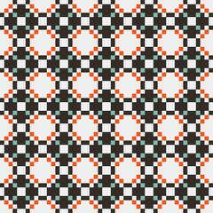 Abstract Cross Pattern generative computational art illustration