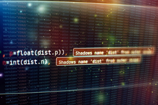 Server logs analysis. Closeup developing programming and coding technologies. Developer working on web sites codes in office.
