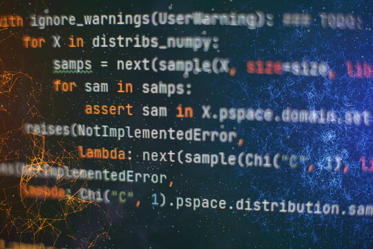 Server logs analysis. Closeup developing programming and coding technologies. Developer working on web sites codes in office.