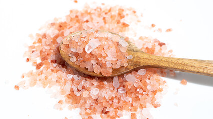 Fototapeta na wymiar ヒマラヤピンク岩塩（食べ物、シーズニング）：ヒマラヤ地方でとれるミネラル豊富な塩。