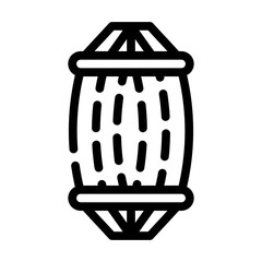 hammock tool line icon vector illustration flat