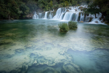 Fototapeta premium Waterfalls in Krka National Park, Croatia