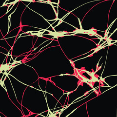 Abstract geometric seamless pattern with vertical fading lines, tracks, halftone stripes. Extreme sport style illustration, urban art. Trendy graphic background texture. Stock vector