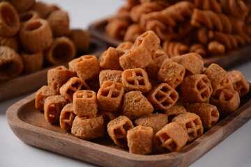 Israeli Bissli - wheat snacks with different flavors and shapes