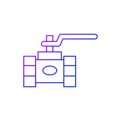 Valve icon, ball valve model