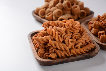 Israeli Bissli - wheat snacks with different flavors and shapes