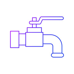 Faucet icon, vector format