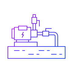 Water pump installation icon