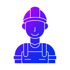 Icon of plumber man
