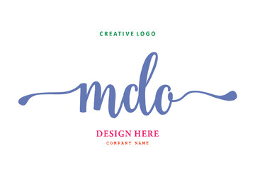 MDO lettering logo is simple, easy to understand and authoritative