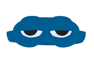 Blue sleeping eyes mask. vector