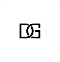 Initial DG Logo Design Vector Illustration