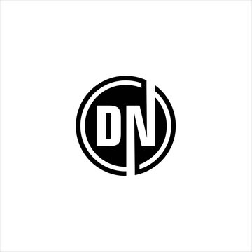 Modern Initial DN Logo Design Vector