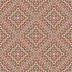 Geometric seamless pattern, ornament, abstract colorful background, fashion print, vector texture.