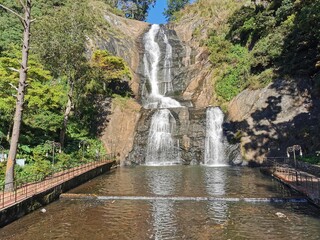 Silver cascade waterfalls in Kodaikanal, Tamilnadu,India.