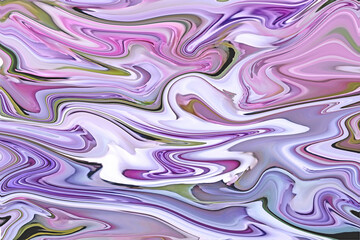 Obraz premium abstract liquid background wavy light purple and violet colors 