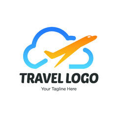 Simple Travel logo designs vector, Plane logo template 