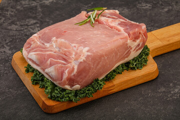 Pork meat piece for cooking