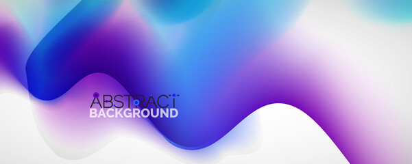 Fluid color gradient abstract background, trendy colorful wallpaper. Vector illustration for placards, brochures, posters, banners and covers