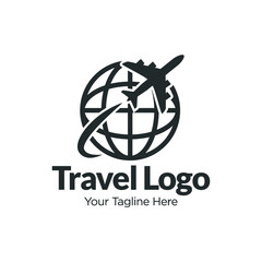 Simple Travel logo designs vector, Plane logo template 