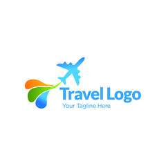 Simple Travel logo designs vector, Plane logo template 