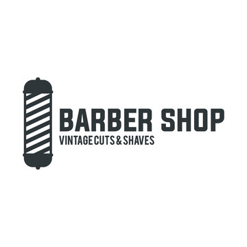 Barbershop logo. Vintage barber logo