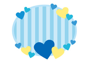 ホワイトデー ハート フレーム11 【文字ナシ】