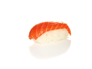 Sushi on white background