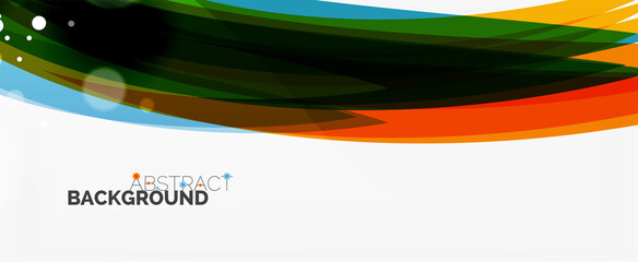 Waves and lines trendy design template for business or technology presentation, internet poster or web brochure cover, wallpaper