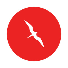 Fregattvogel und Kreis