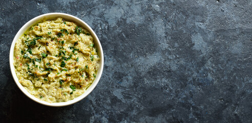 Baba ganoush (roasted eggplant dip)