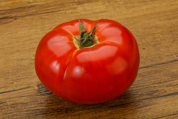Ripe big juicy red tomato