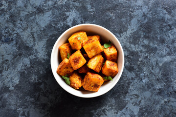 Pan fried paneer