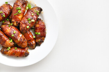 Bacon wrapped grilled chicken wings