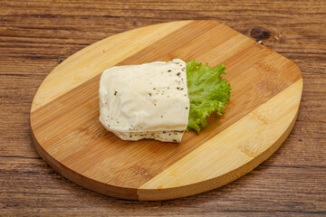 Halloumi cheese with mint for grill